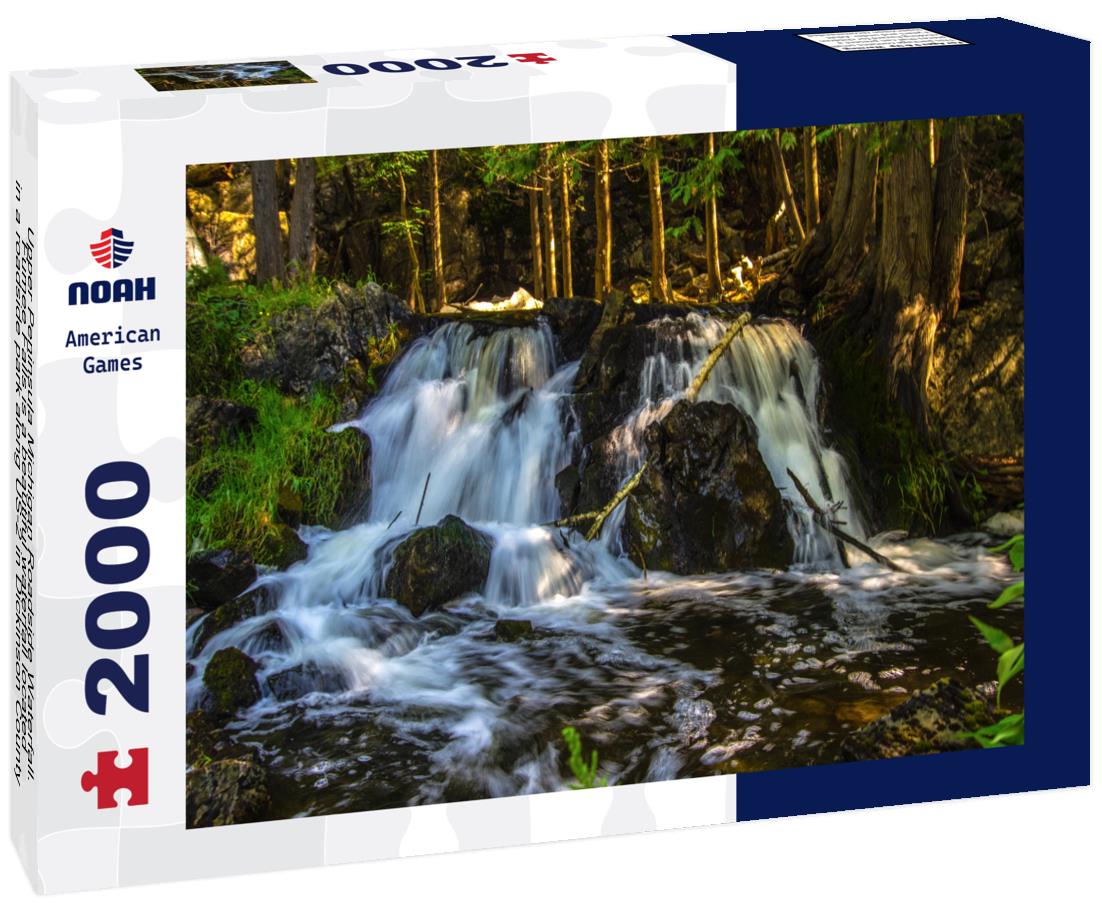 Noah Jigsaw Puzzle Upper Peninsula Michigan Roadside Waterfall, Michigan 2000 pieces