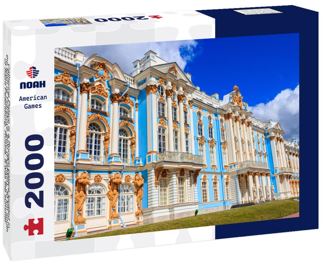 Noah Jigsaw Puzzle Catherine Palace is a Rococo palace located in the town of Tsarskoye Selo (Pushkin), 30 km south of Saint Petersburg, Russia 2000 pieces