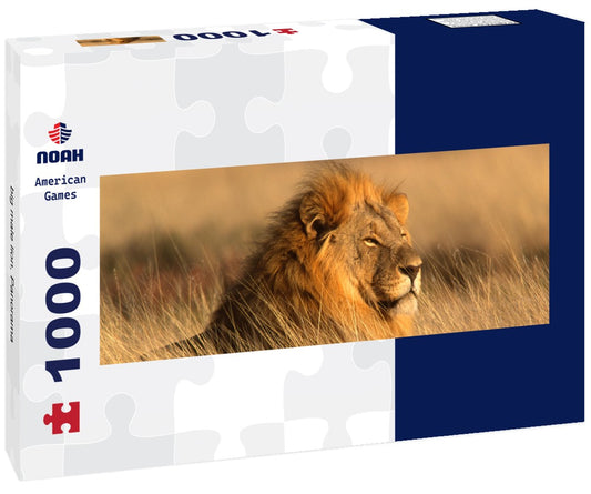 Noah Jigsaw Puzzle big male lion, Panorama 1000 Pieces