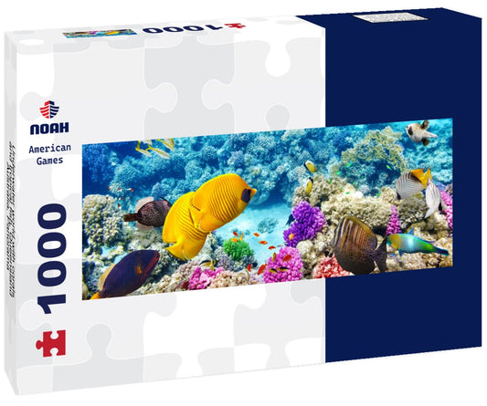 Noah Jigsaw Puzzle Underwater world with corals and tropical fish, Queensland, Australia, Panorama 1000 Pieces