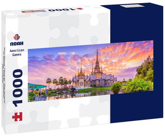 Noah Jigsaw Puzzle Non Khum Temple; The temple of Sondej Toh in Thailand, Panorama 1000 Pieces