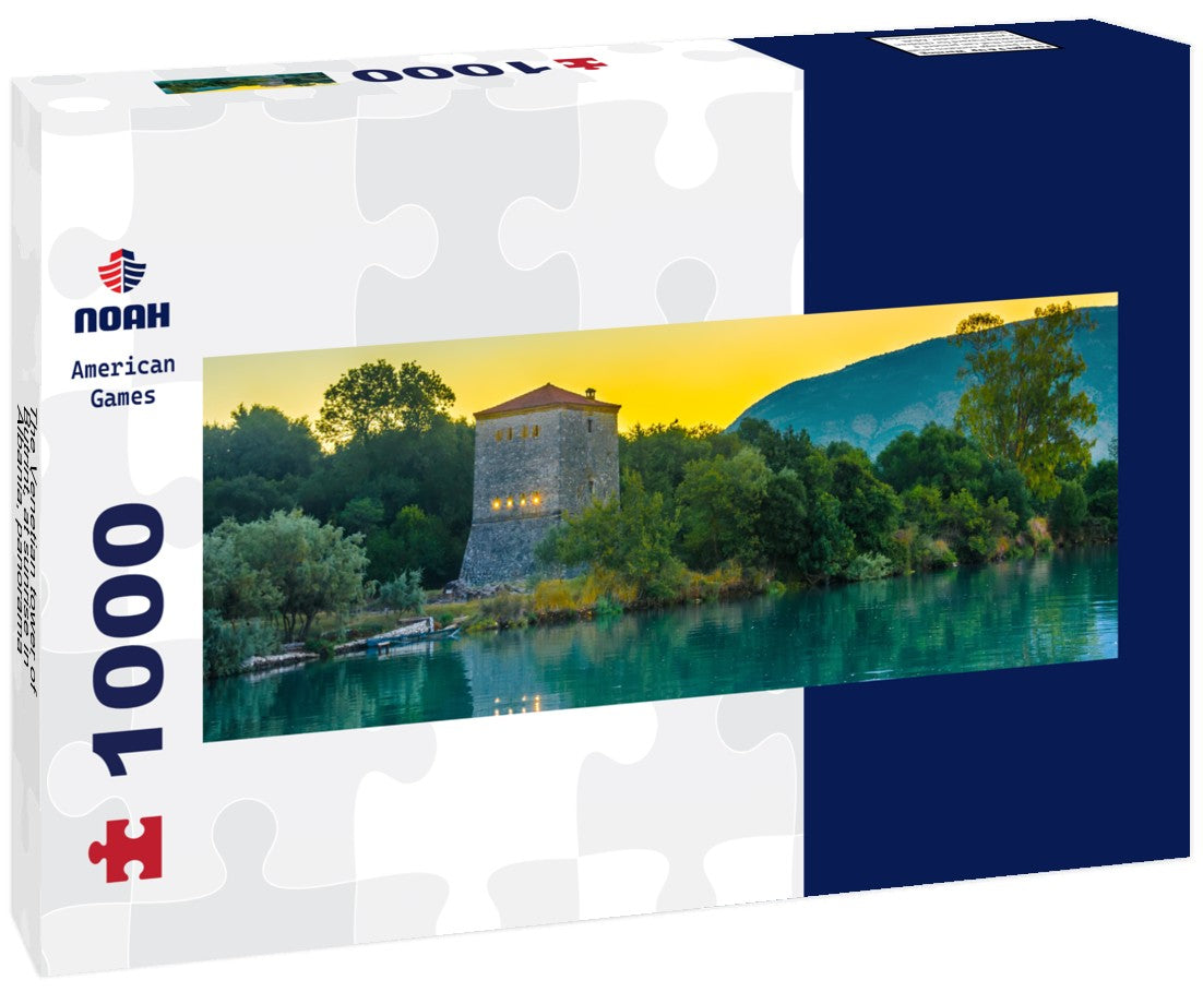 Noah Jigsaw Puzzle The Venetian tower of Butrint, at sunrise in Albania, Panorama 1000 Pieces