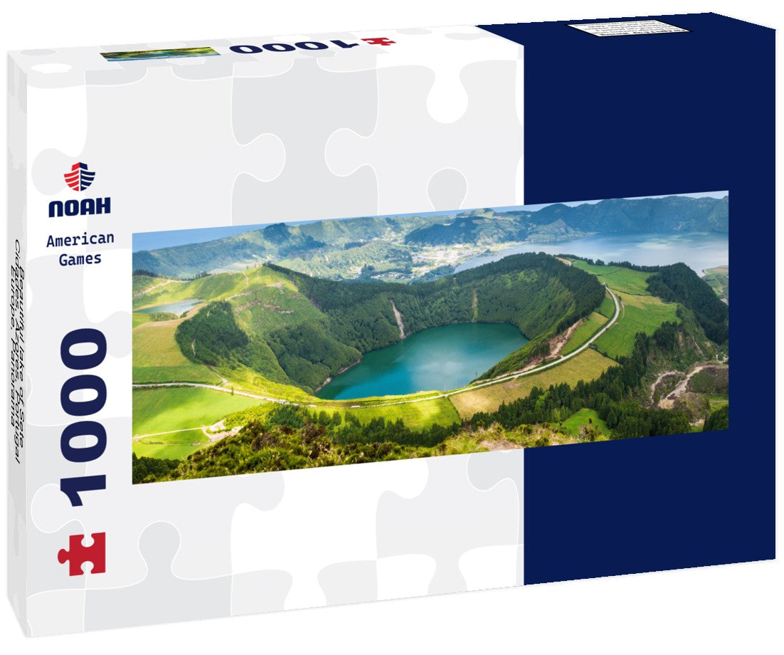 Noah Jigsaw Puzzle Beautiful lake of Sete Cidades, Azores, Portugal Europe, Panorama 1000 Pieces