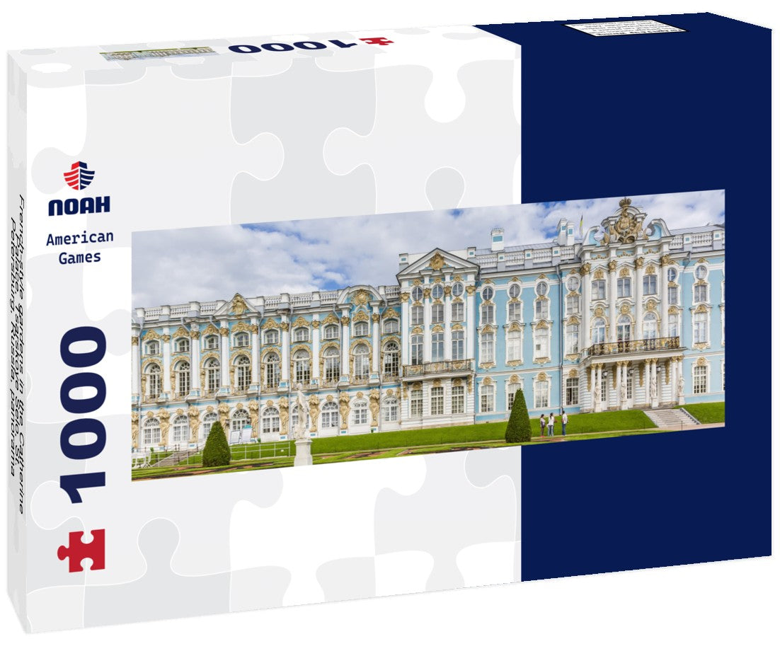 Noah Jigsaw Puzzle French-style gardens in the Catherine Palace, Tsarskoye Selo, St. Petersburg, Russia, Panorama 1000 Pieces