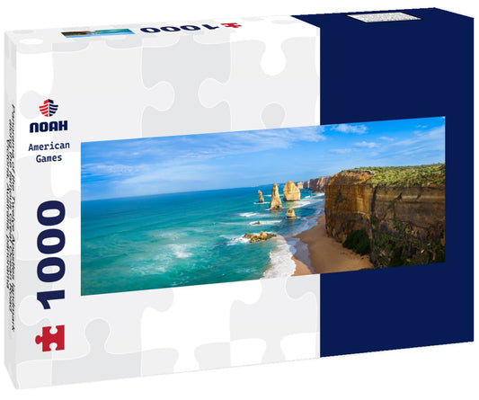 Noah Jigsaw Puzzle Panorama of the Twelve Apostles landmark along the famous Great Ocean Road, Victoria, Australia, Panorama 1000 Pieces