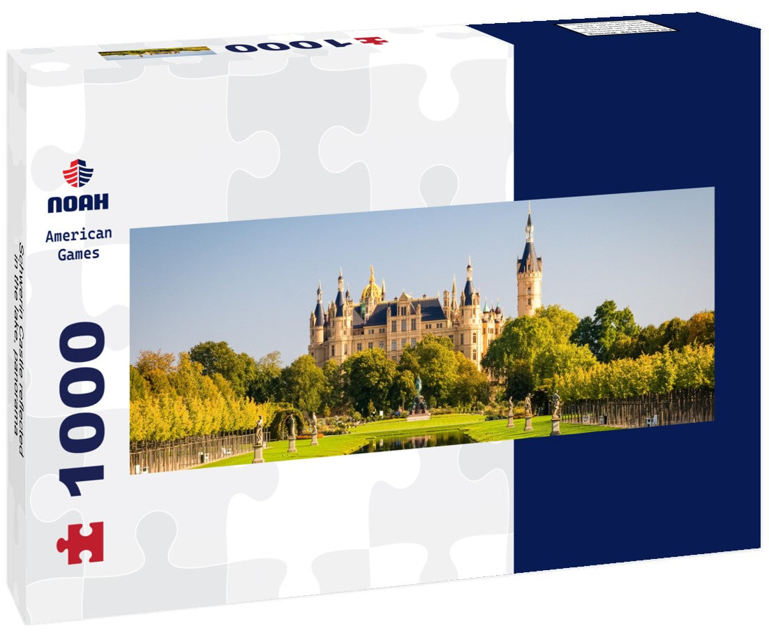 Noah Jigsaw Puzzle Schwerin Castle reflected in the lake, Panorama 1000 Pieces