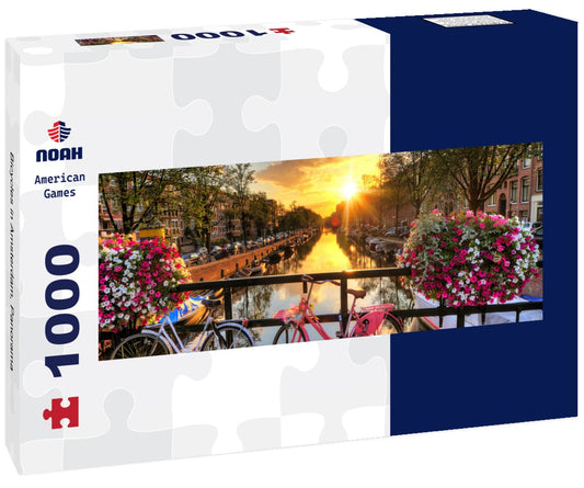 Noah Jigsaw Puzzle Bicycles in Amsterdam, Panorama 1000 Pieces