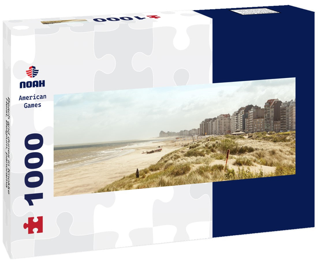 Noah Jigsaw Puzzle Beach and dunes in Knokke-Heist, Belgium, Panorama 1000 Pieces