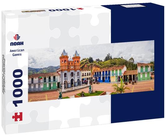 Noah Jigsaw Puzzle Beautiful replica of the old town, Guatape, Colombia, Panorama 1000 Pieces