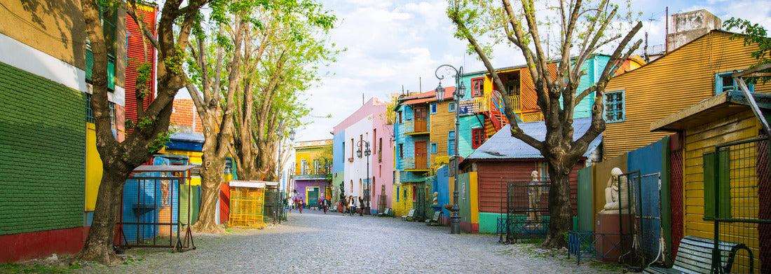 Noah Jigsaw Puzzle Buenos Aires: The street "Caminito" and its famous painted houses in the La Boca district, Panorama 1000 Pieces