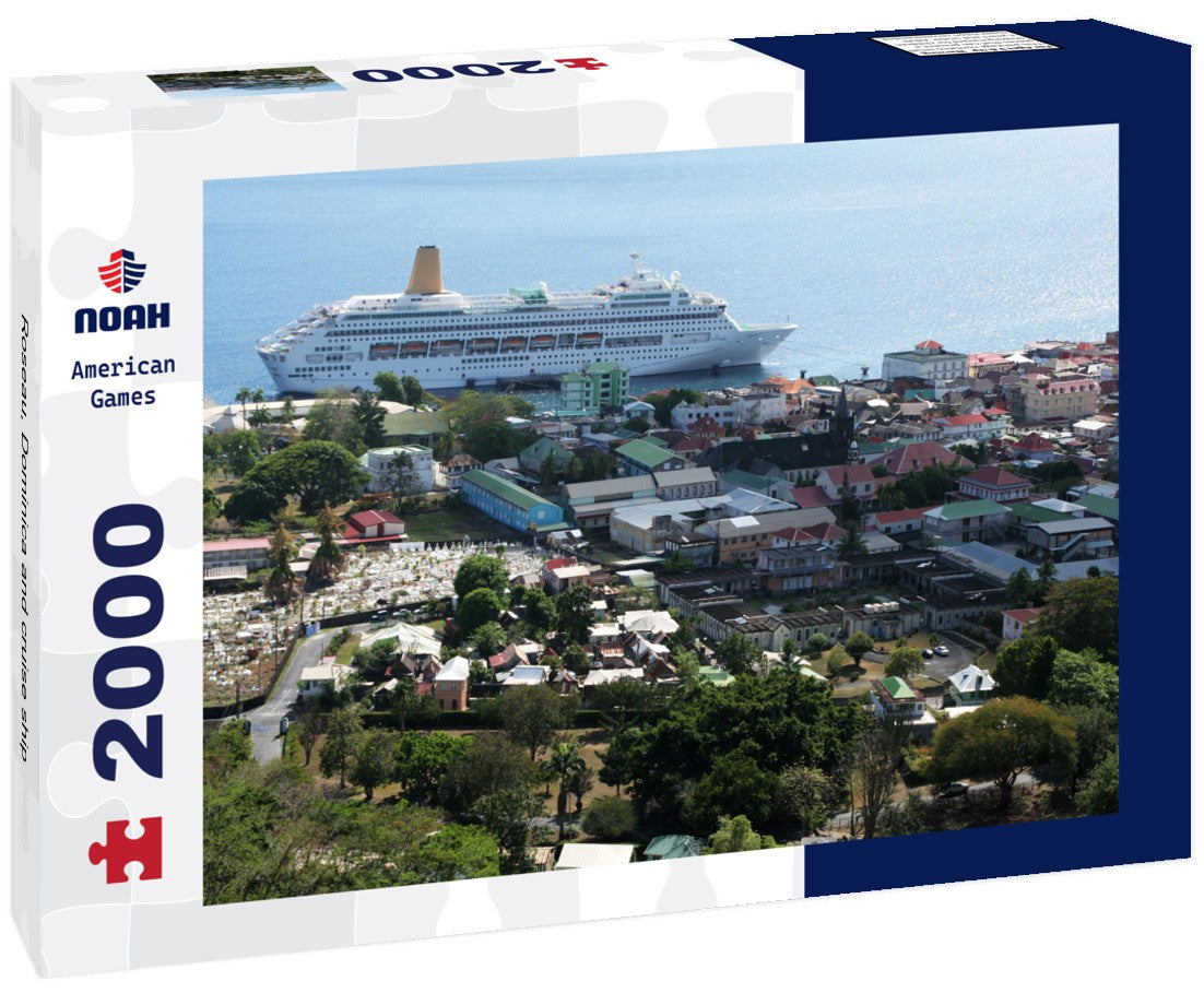 Noah Jigsaw Puzzle Roseau, Dominica and cruise ship 2000 Pieces