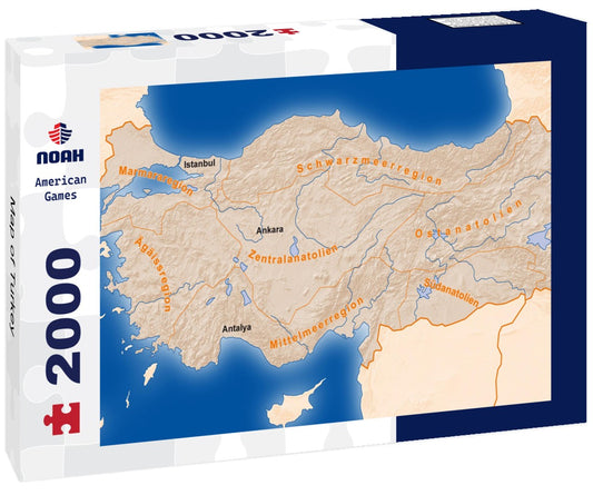 Noah Jigsaw Puzzle Map of Turkey 2000 Pieces