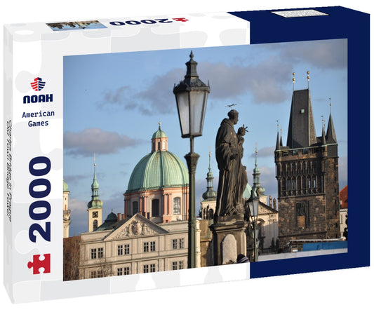 Noah Jigsaw Puzzle Charles Bridge in Prague, Old Town Bridge Tower 2000 Pieces