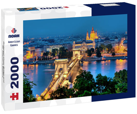 Noah Jigsaw Puzzle Budapest Chain Bridge and St. Stephen's Basilica 2000 Pieces