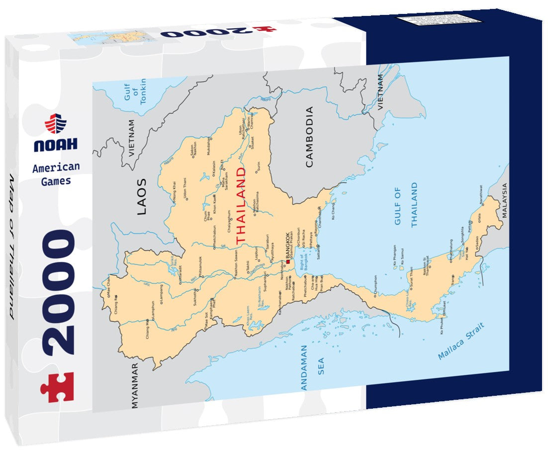 Noah Jigsaw Puzzle Map of Thailand 2000 Pieces