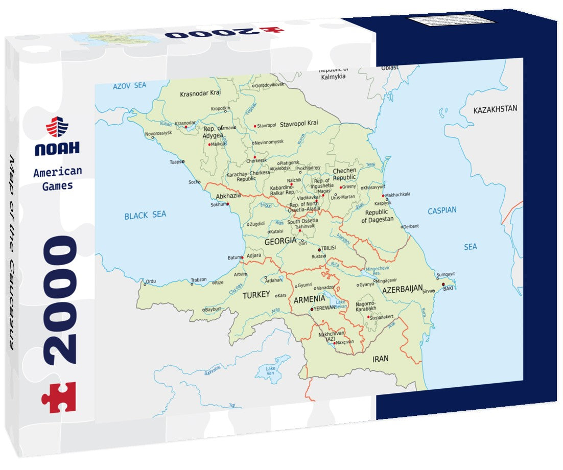 Noah Jigsaw Puzzle Map of the Caucasus 2000 Pieces