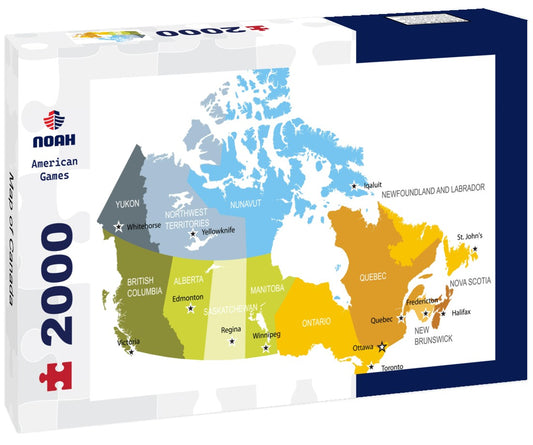 Noah Jigsaw Puzzle Map of Canada 2000 Pieces