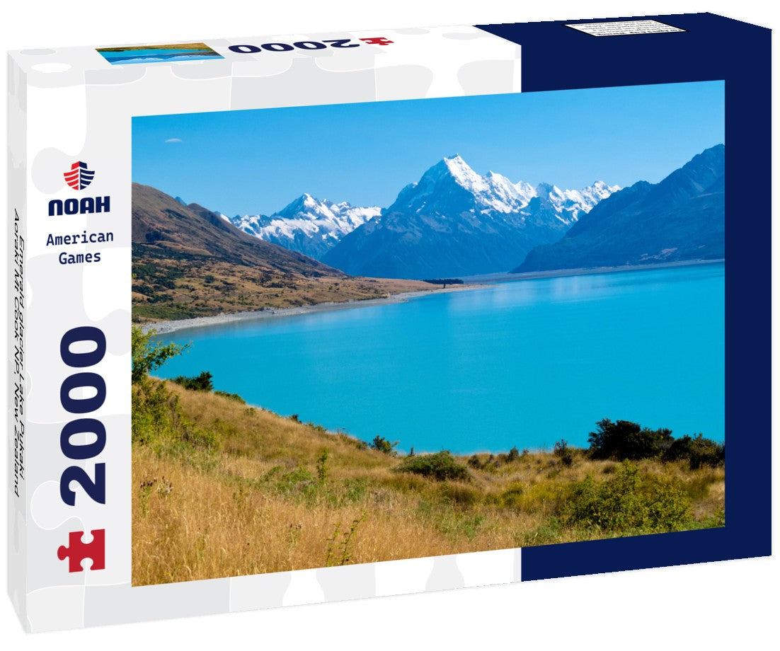 Noah Jigsaw Puzzle Emerald glacier Lake Pukaki, Aoraki Mt Cook NP, New Zealand 2000 Pieces