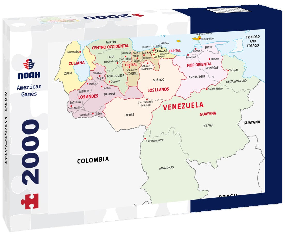 Noah Jigsaw Puzzle Map Venezuela 2000 Pieces