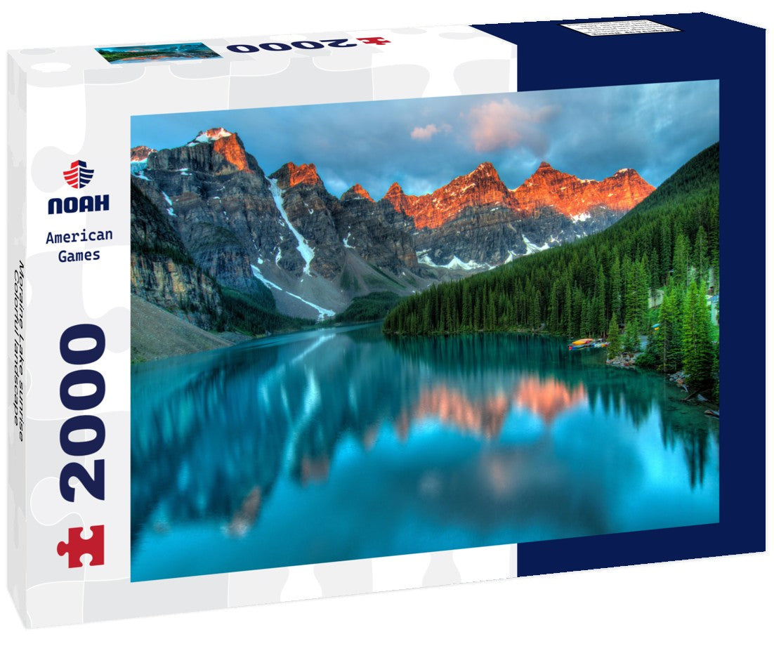 Noah Jigsaw Puzzle Moraine Lake sunrise Colorful landscape 2000 Pieces
