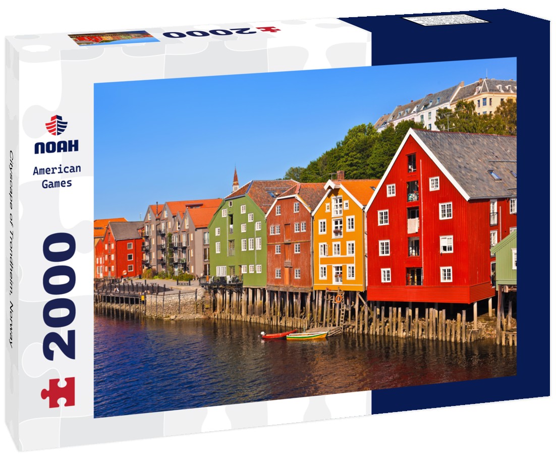 Noah Jigsaw Puzzle Cityscape of Trondheim, Norway 2000 Pieces