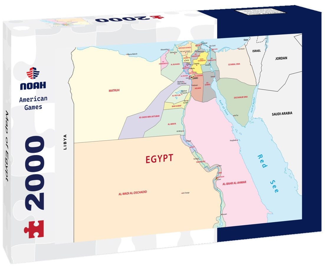 Noah Jigsaw Puzzle Map of Egypt 2000 Pieces