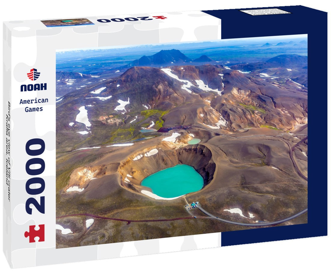 Noah Jigsaw Puzzle Bird's eye view of Víti crater, Krafla area, Iceland 2000 Pieces