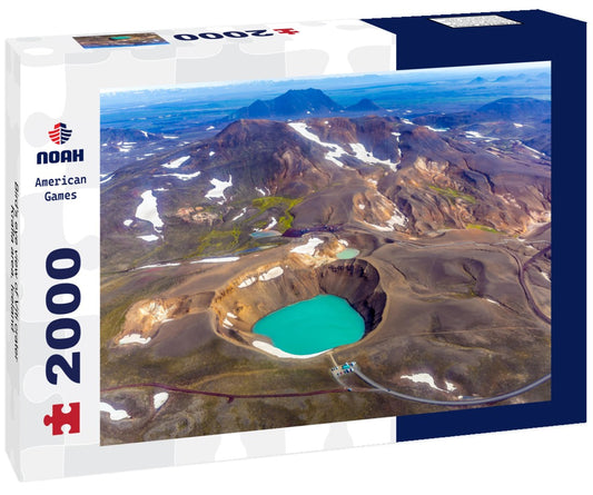 Noah Jigsaw Puzzle Bird's eye view of Víti crater, Krafla area, Iceland 2000 Pieces