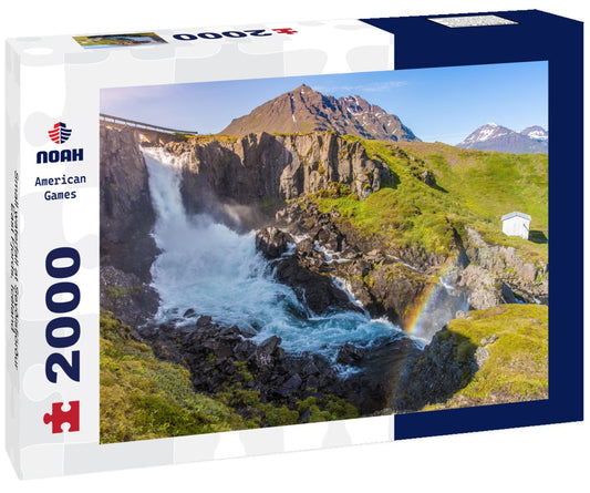 Noah Jigsaw Puzzle Small waterfall at Seyðisfjörður, East Fjords, Iceland 2000 Pieces