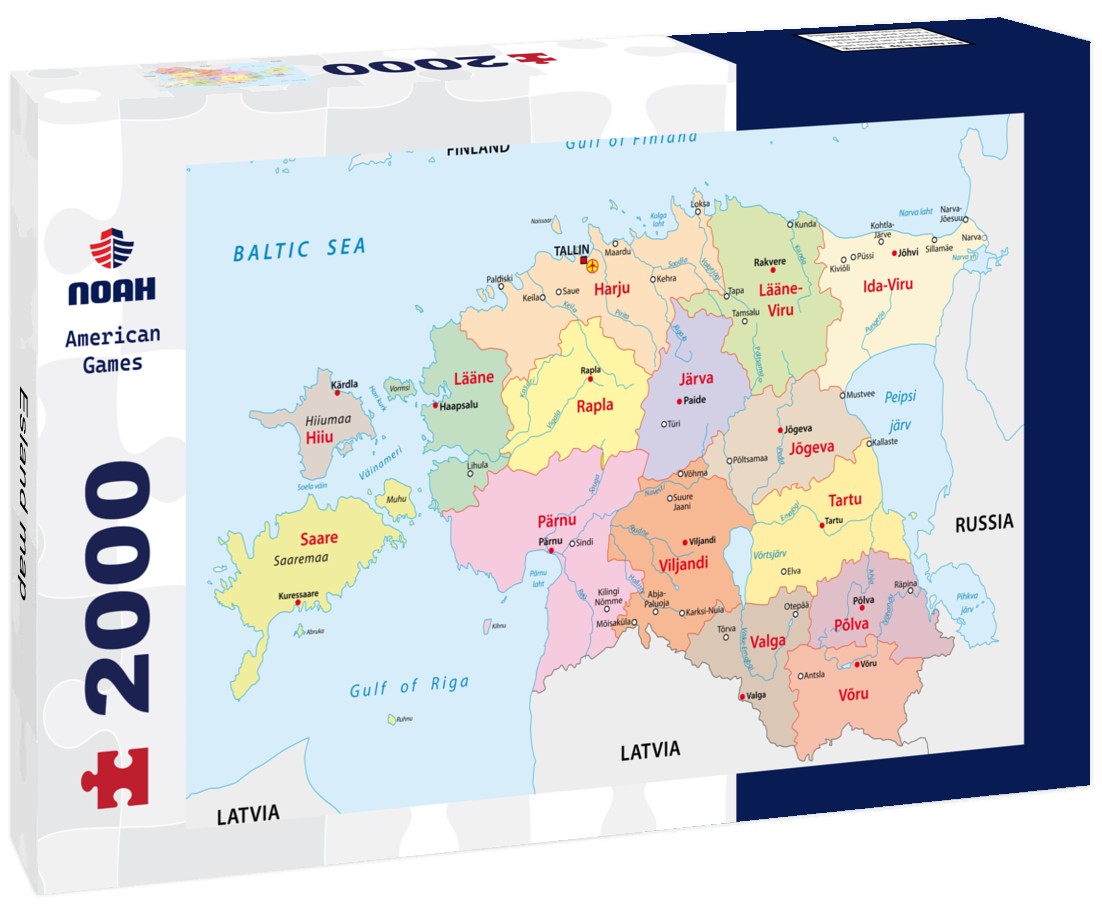 Noah Jigsaw Puzzle Esland map 2000 Pieces