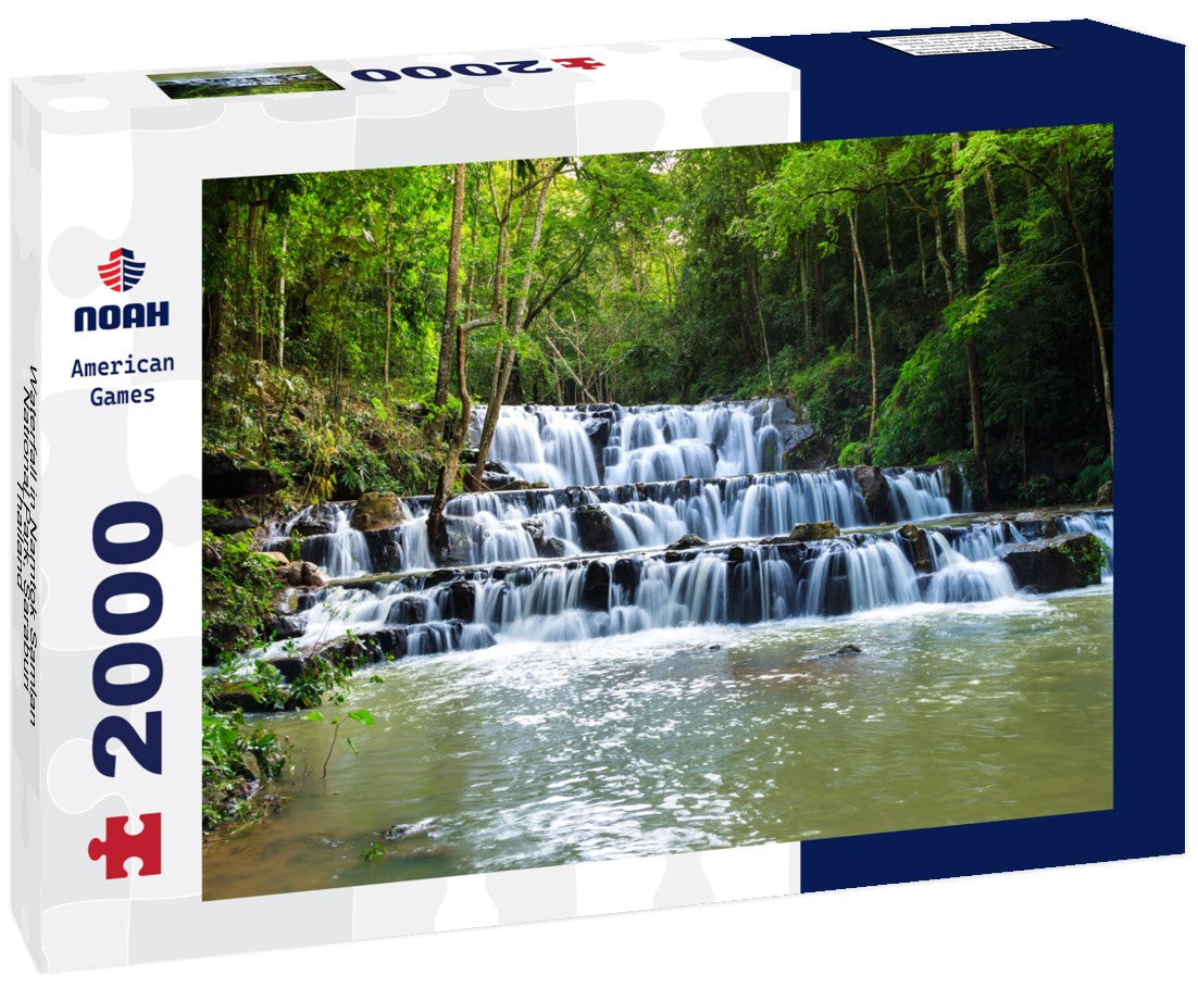 Noah Jigsaw Puzzle Waterfall in Namtok Samlan National Park, Saraburi, Thailand 2000 Pieces