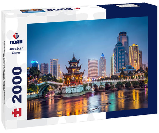 Noah Jigsaw Puzzle Guiyang, China at the Jiaxu Pavilion on the Nanming River 2000 Pieces