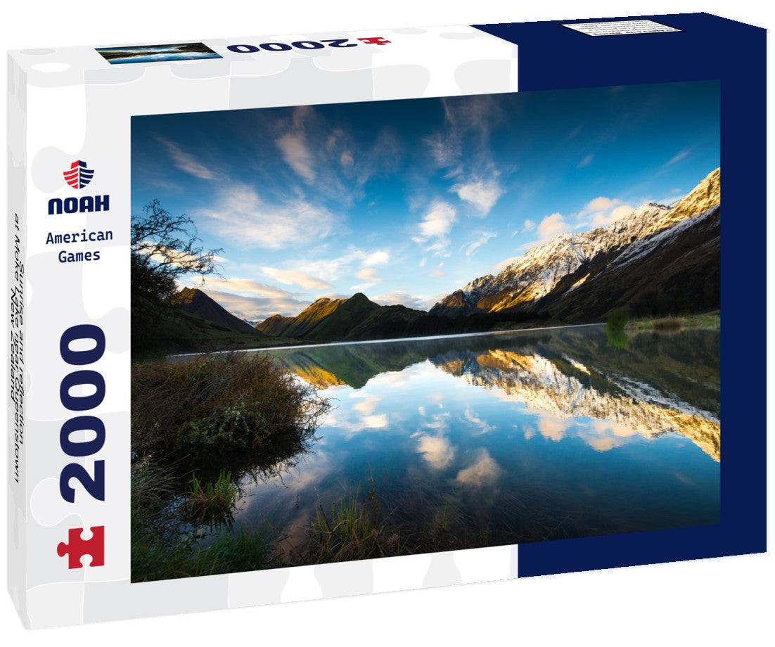 Noah Jigsaw Puzzle Sunrise and reflection at Moke Lake near Queenstown, New Zealand 2000 Pieces