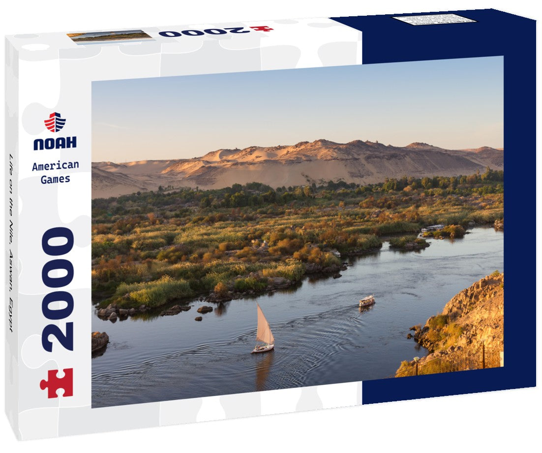 Noah Jigsaw Puzzle Life on the Nile, Aswan, Egypt 2000 Pieces