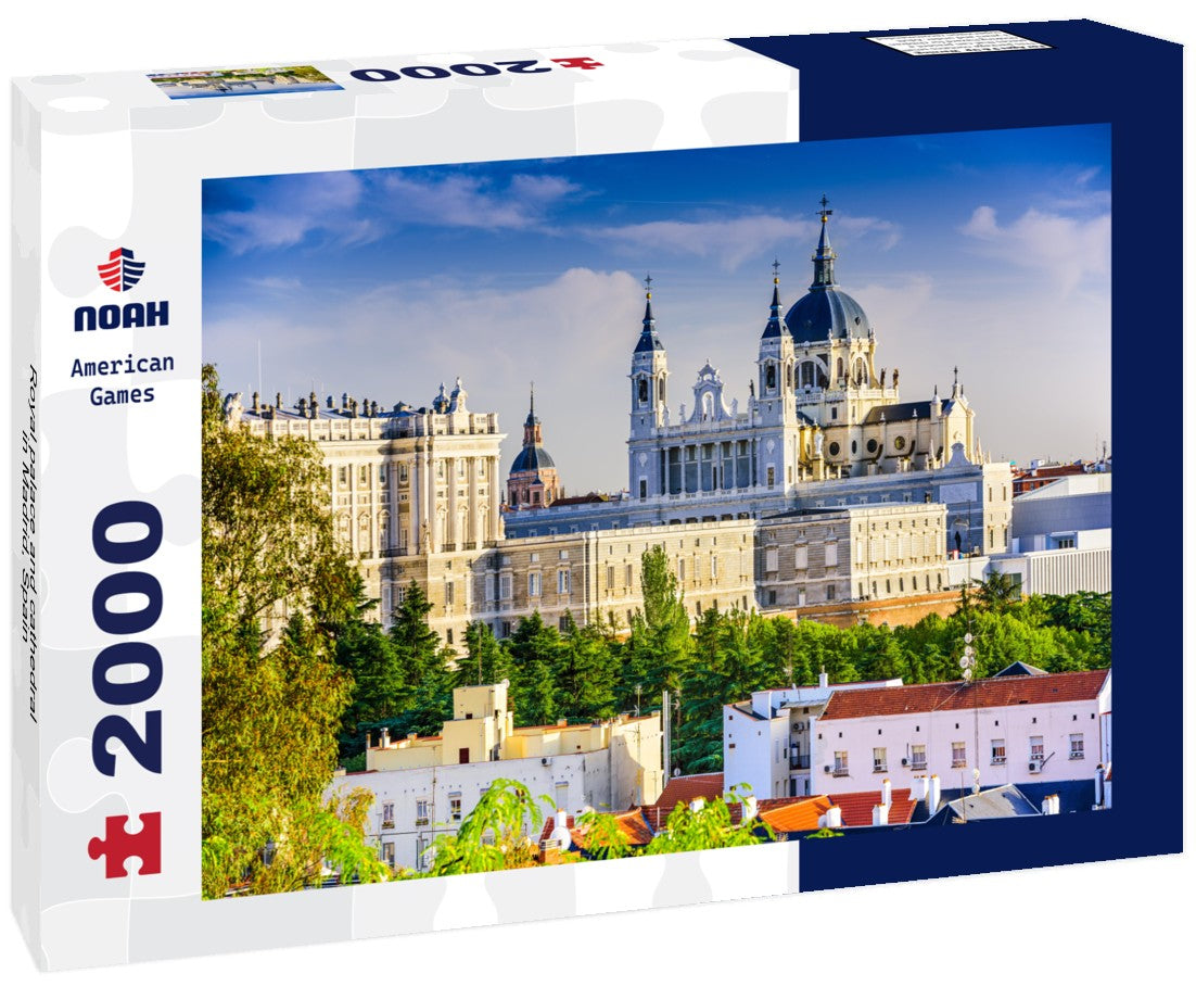 Noah Jigsaw Puzzle Royal palace and cathedral in Madrid, Spain 2000 Pieces