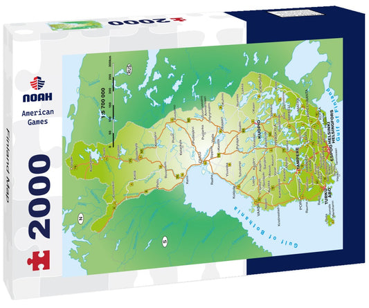 Noah Jigsaw Puzzle Finland Map 2000 Pieces
