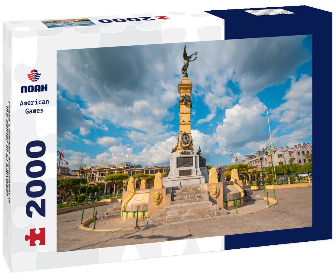 Noah Jigsaw Puzzle Plaza Libertad monument in the center of El Salvador 2000 Pieces