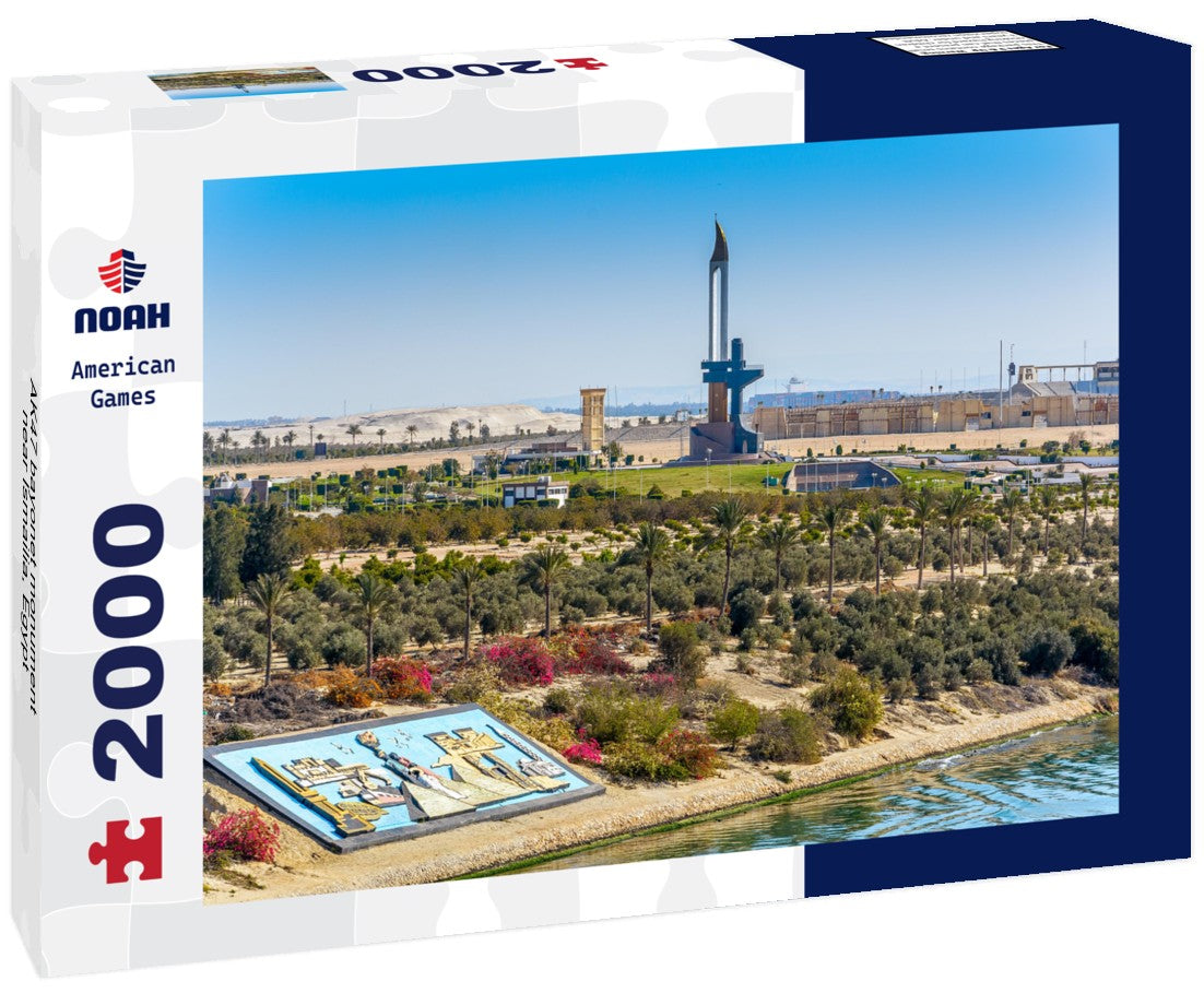 Noah Jigsaw Puzzle AK47 bayonet monument near Ismailia, Egypt 2000 Pieces