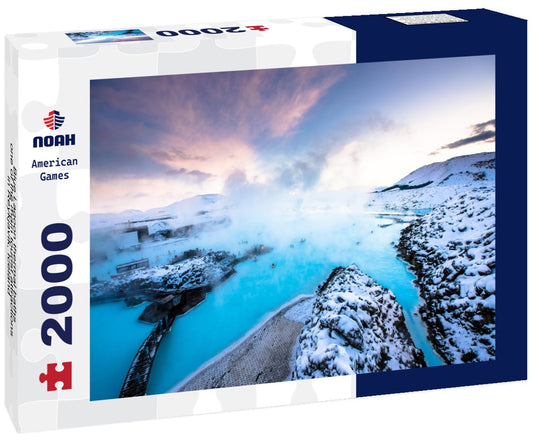 Noah Jigsaw Puzzle Blue Lagoon thermal baths, one of the main tourist attractions in Reykjavik, Iceland 2000 Pieces
