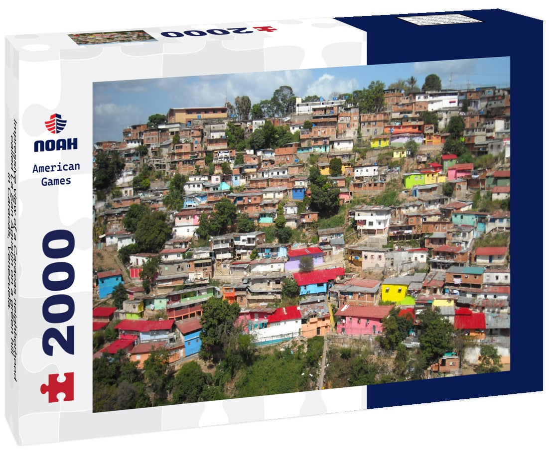 Noah Jigsaw Puzzle Impressive view of a Caracas neighborhood called La San Agustín on a green hill in Caracas, Venezuela. 2000 Pieces