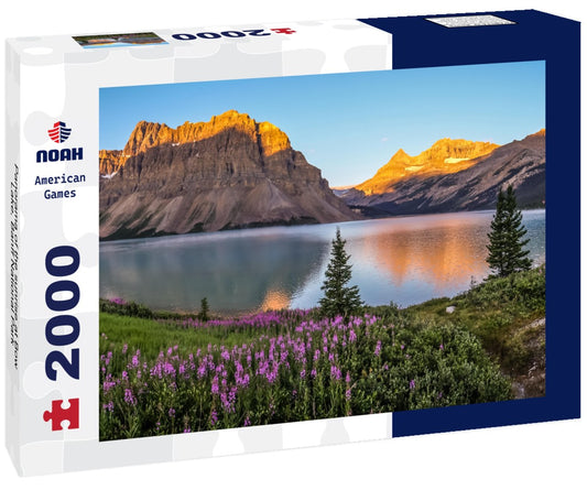 Noah Jigsaw Puzzle Panorama of the sunrise at Bow Lake, Banff National Park 2000 Pieces