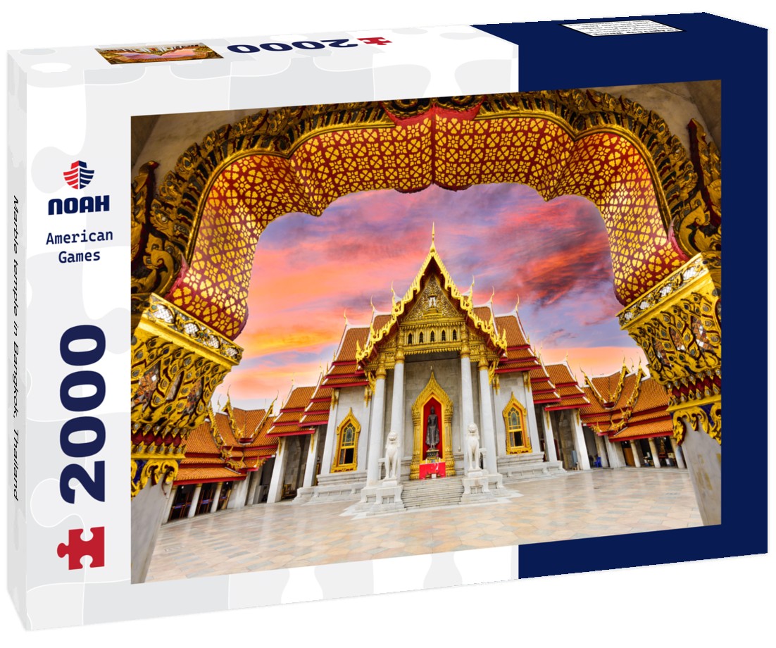 Noah Jigsaw Puzzle Marble temple in Bangkok, Thailand 2000 Pieces
