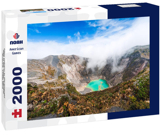 Noah Jigsaw Puzzle Irazu volcano to the emerald lake in the crater. Central America. Costa Rica 2000 Pieces