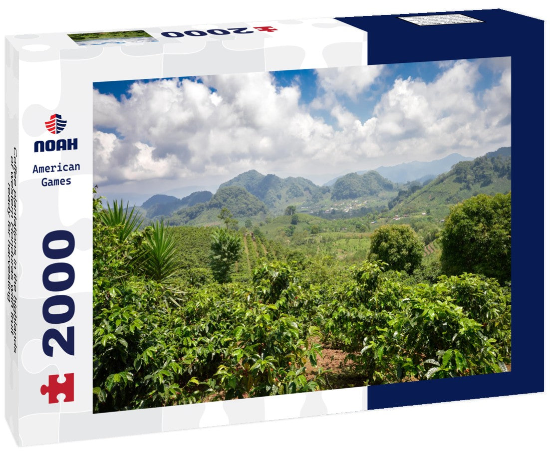 Noah Jigsaw Puzzle Coffee plantations in the highlands of western Honduras with fruit ready for harvesting 2000 Pieces