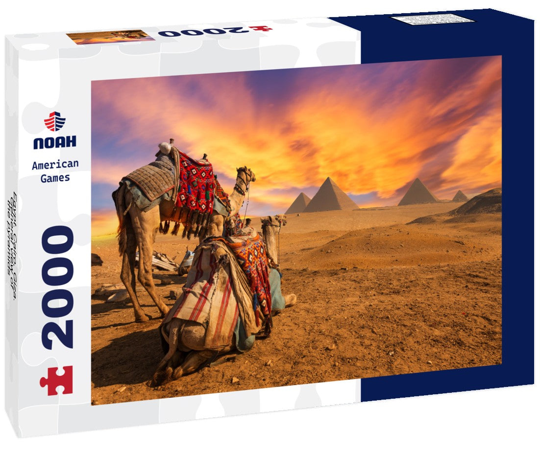 Noah Jigsaw Puzzle Egypt. Cairo - Giza. General view of the pyramids 2000 Pieces