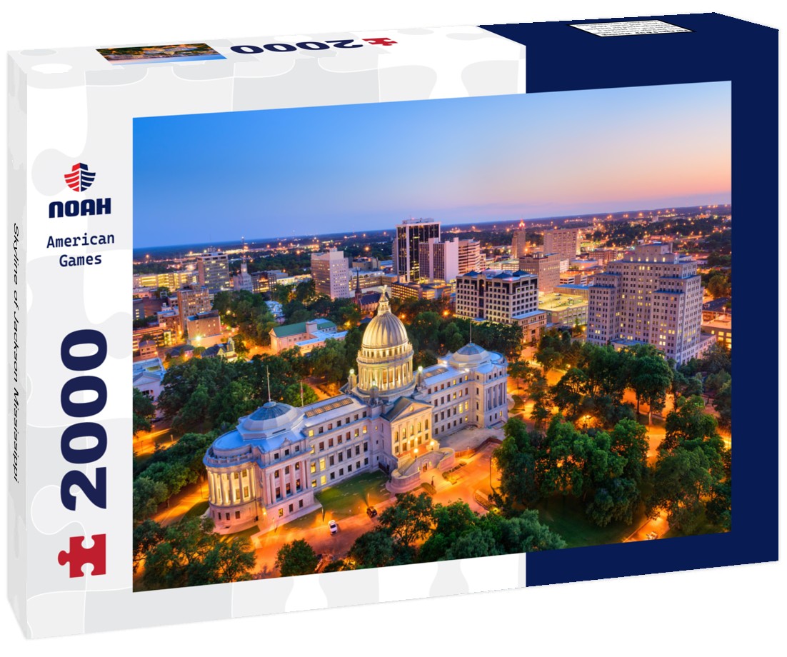 Noah Jigsaw Puzzle Skyline of Jackson Mississippi 2000 Pieces