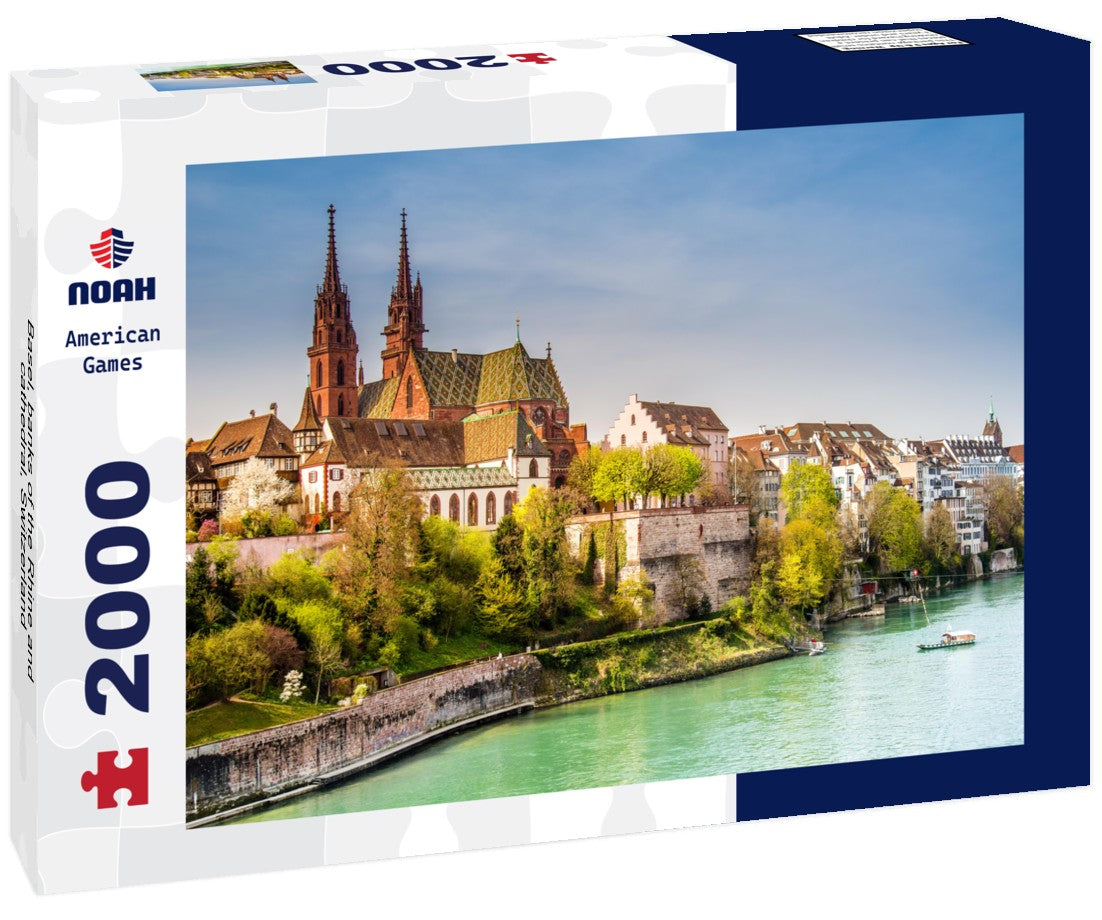 Noah Jigsaw Puzzle Basel, banks of the Rhine and cathedral, Switzerland 2000 Pieces