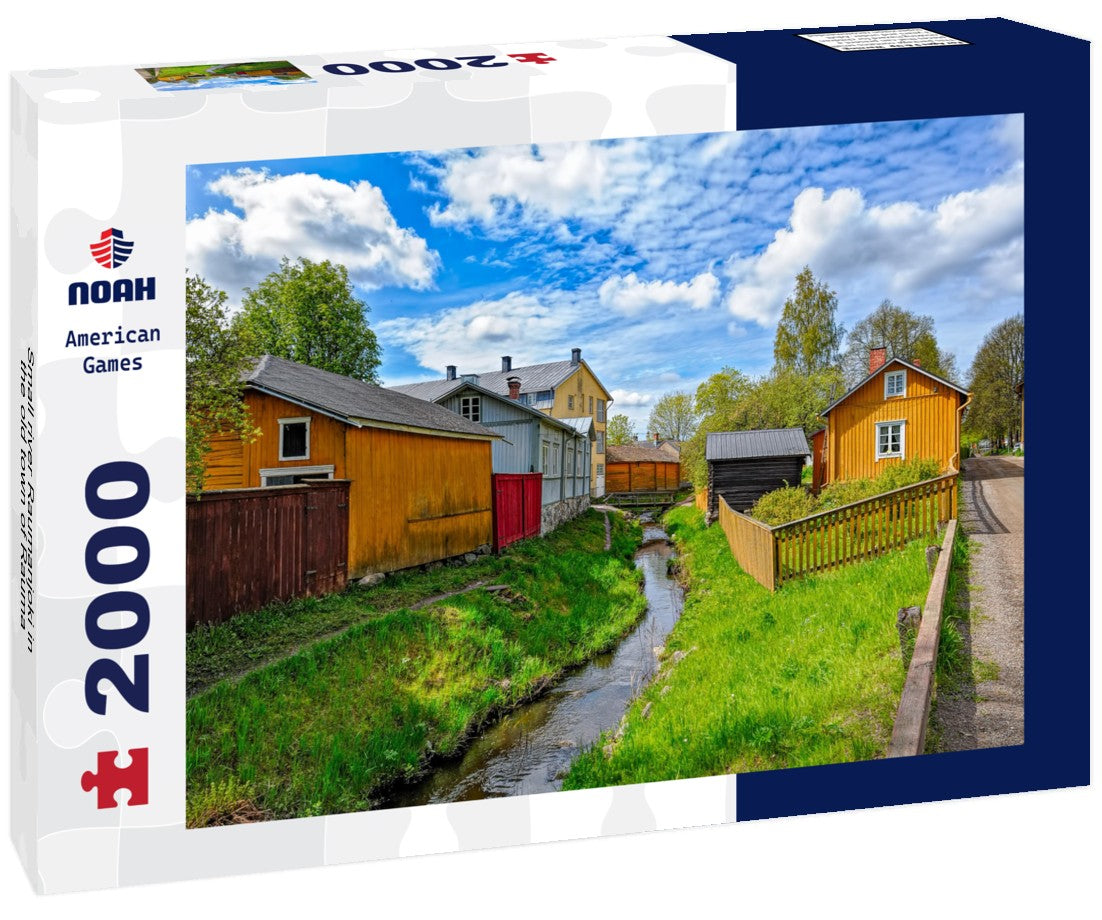 Noah Jigsaw Puzzle Small river Raumanjoki in the old town of Rauma 2000 Pieces