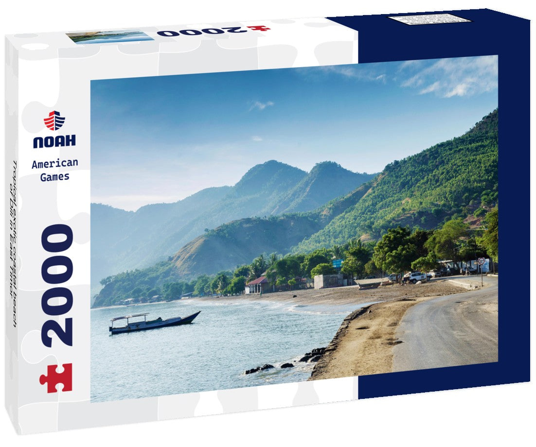 Noah Jigsaw Puzzle Tropical exotic coastal beach of Dili in East Timor 2000 Pieces