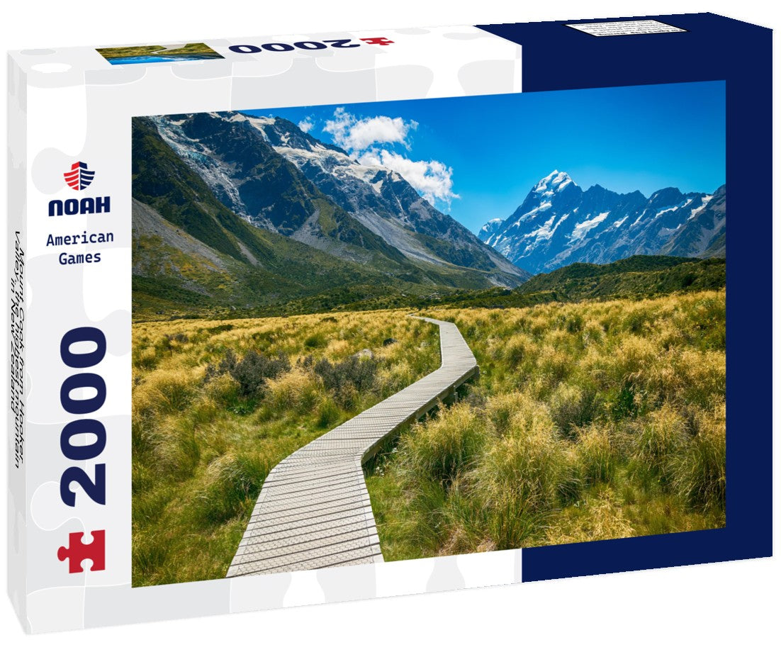 Noah Jigsaw Puzzle Mount Cook from Hooker Valley, the highest mountain in New Zealand 2000 Pieces
